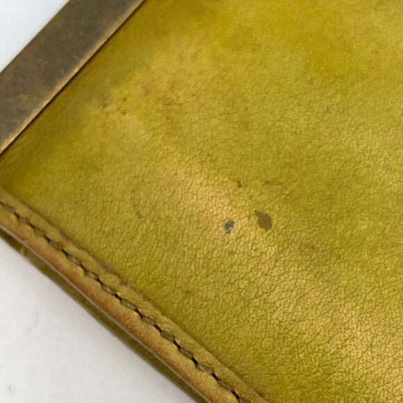 Fossil Women's Yellow Green Leather Full Size Top Clasp Wallet - Picture 13 of 14